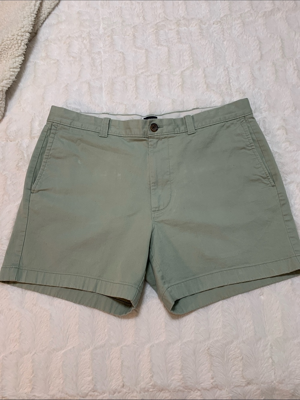 J. Crew Men's Sage Green Cotton Chino Shorts